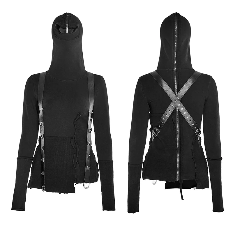 Street Decadent Style Punk Hoodies Knitted Sweater - Image 5