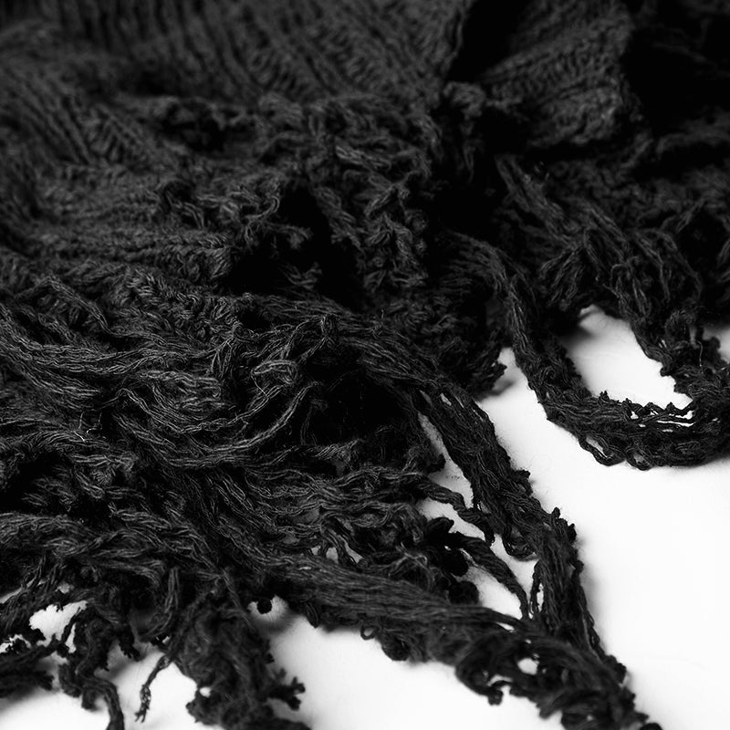 Thinner Yarn Loose Punk Sweaters Pullover With Decadence Feeling - Image 5