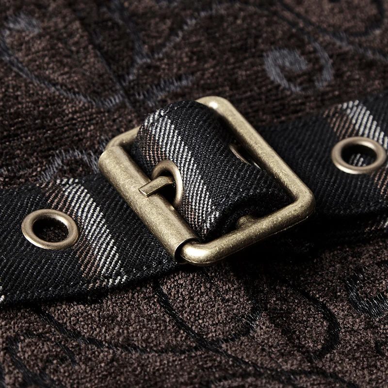 Vintage Jacquard Wool Punk Vest Joker Slim-fitting Waistcoat - Image 10