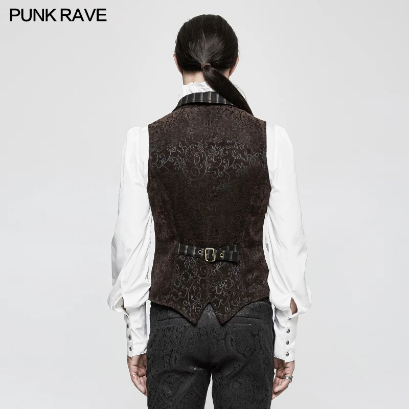 Vintage Jacquard Wool Punk Vest Joker Slim-fitting Waistcoat - Image 8