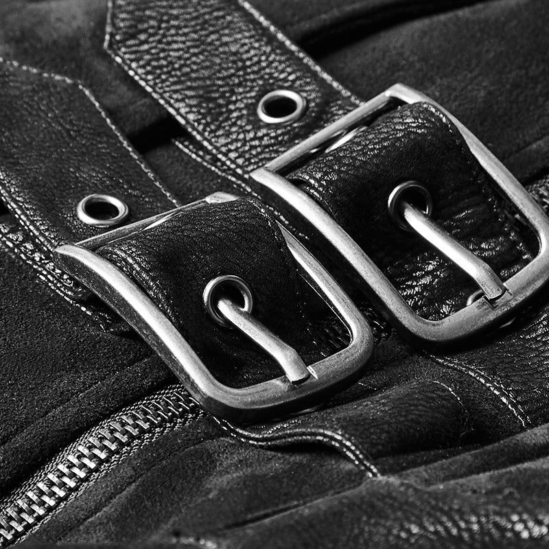 Women Dark Angel Long Gothic Coat Hooded Fake Two Piece - Image 5