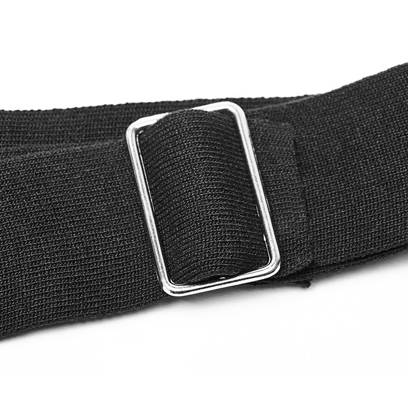 Women's Round Collar Punk Sweater Top With Personality Belt - Image 5